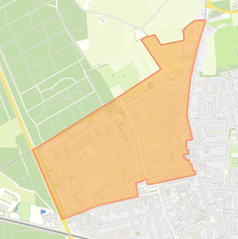 Kaart van de buurt Vijf Eiken.