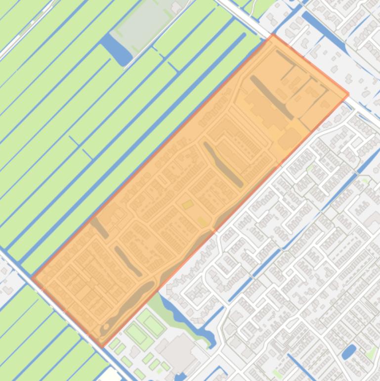 Kaart van de buurt Vijfakkers-Noord.