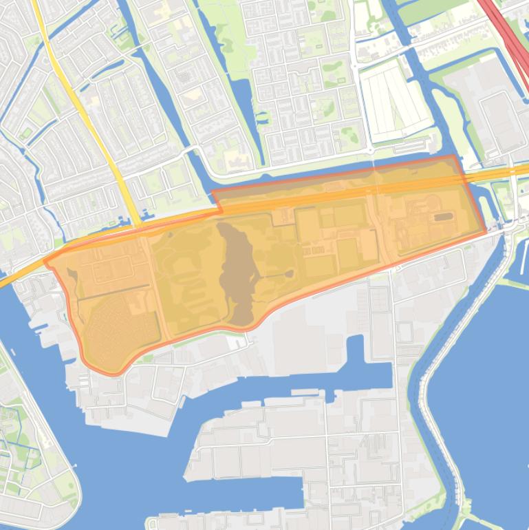 Kaart van de buurt Vijfhoekpark.