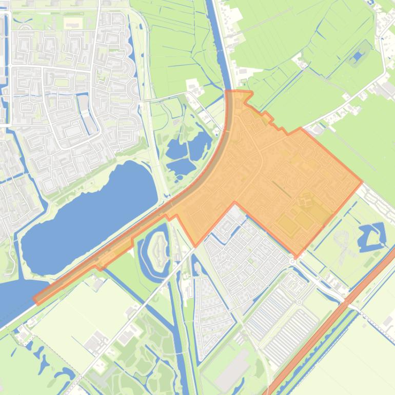 Kaart van de buurt Vijfhuizen.