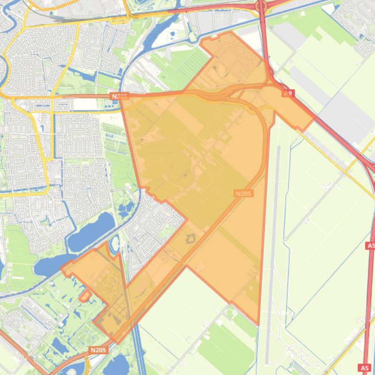 Kaart van de buurt Vijfhuizen Omgeving.