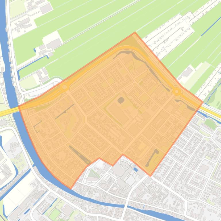 Kaart van de buurt Vijverwijk.