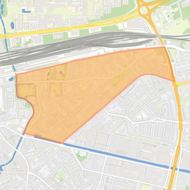 Kaart van de buurt Villapark.