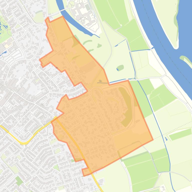 Kaart van de buurt Villapark ’t Zand.