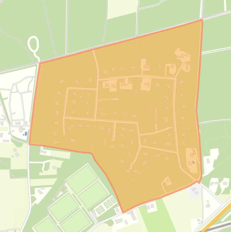 Kaart van de buurt Villaterrein De Look.