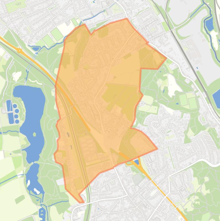 Kaart van de buurt Vink.