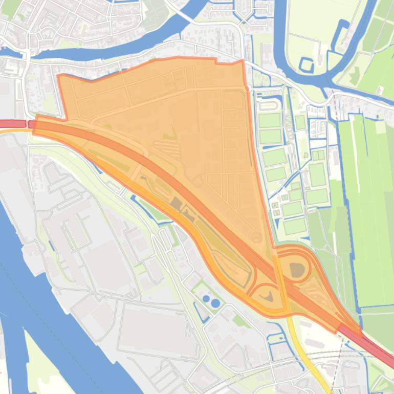 Kaart van de buurt Vinkenwaard.