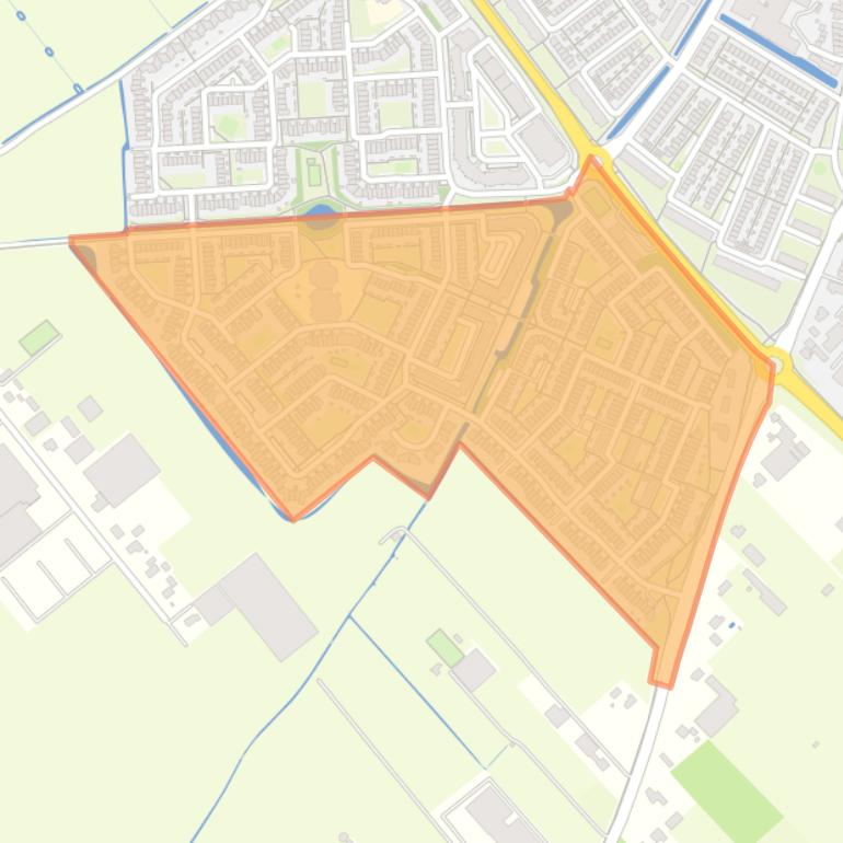 Kaart van de buurt Vinkeveld Zuid.