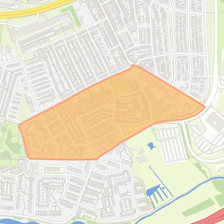 Kaart van de Visserijbuurt.