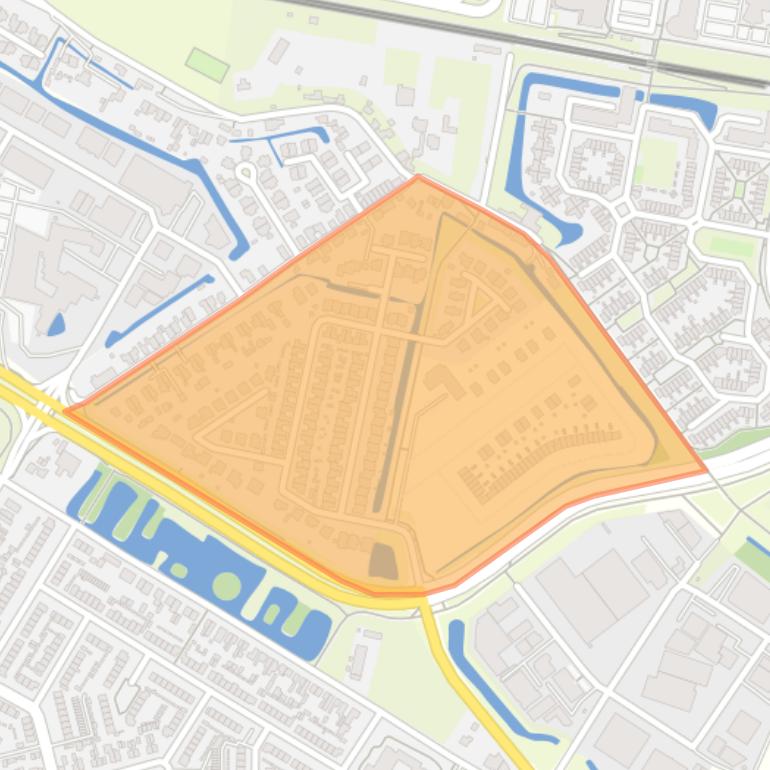 Kaart van de buurt Vissersdijk-Oost.