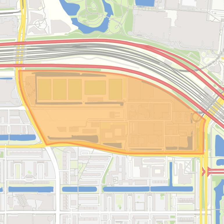 Kaart van de buurt Vivaldi.