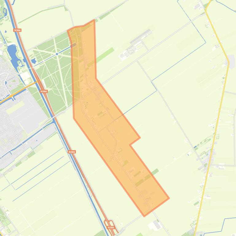 Kaart van de buurt Vledderveen.