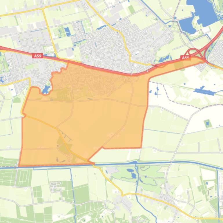 Kaart van de buurt Vliedberg.