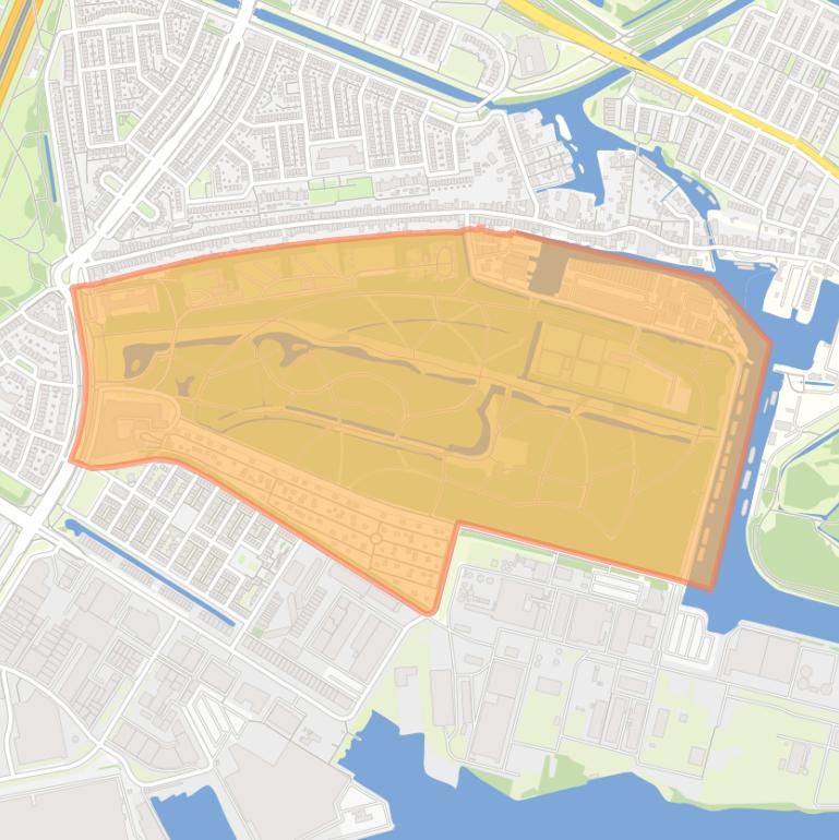 Kaart van de buurt Vliegenbos.