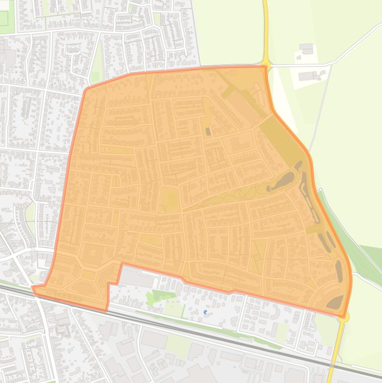 Kaart van de buurt Vliegende Vennen.