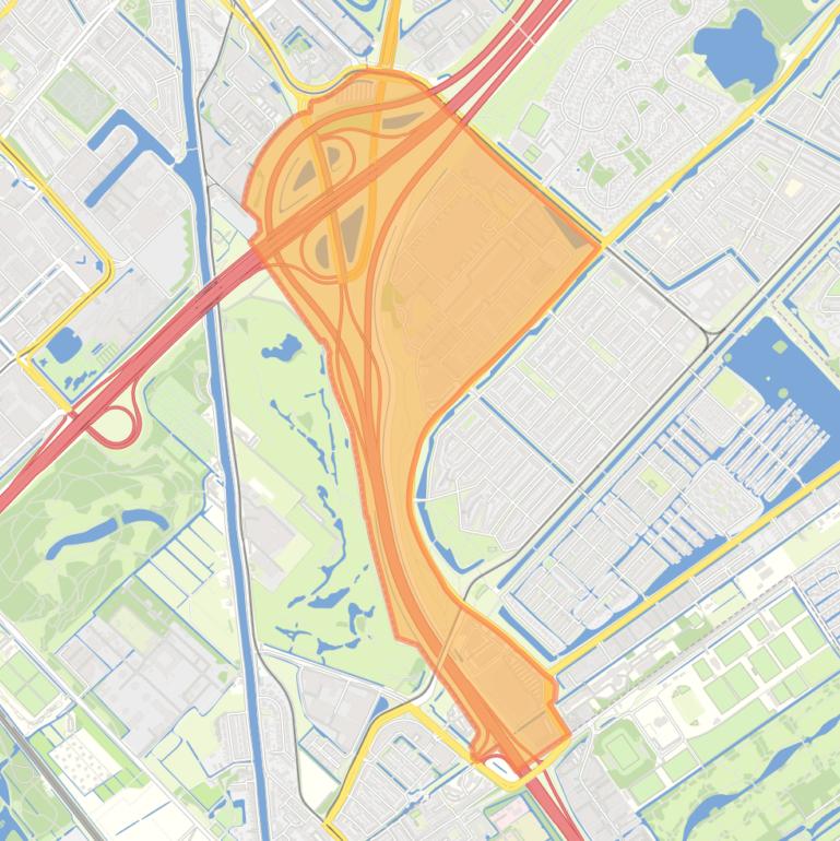 Kaart van de Vliegeniersbuurt.