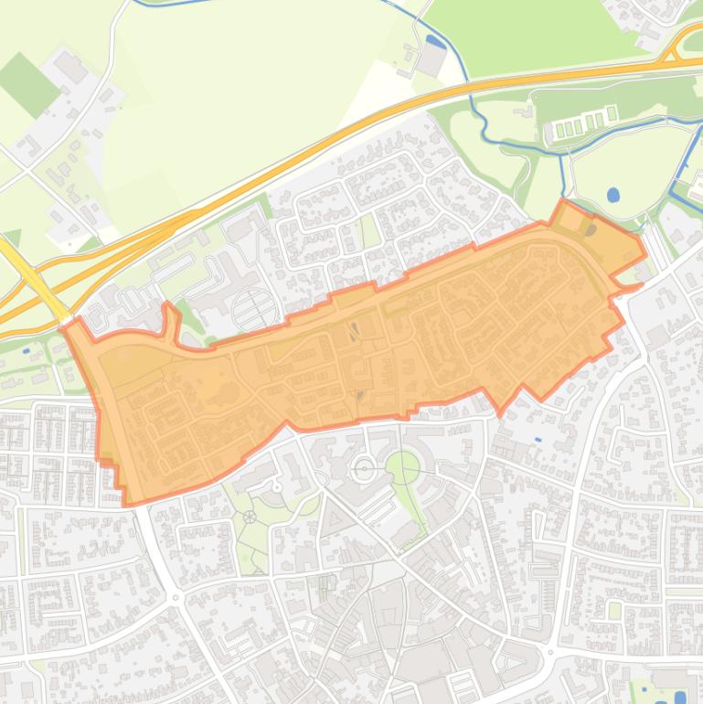 Kaart van de buurt Vlier-Zuid.