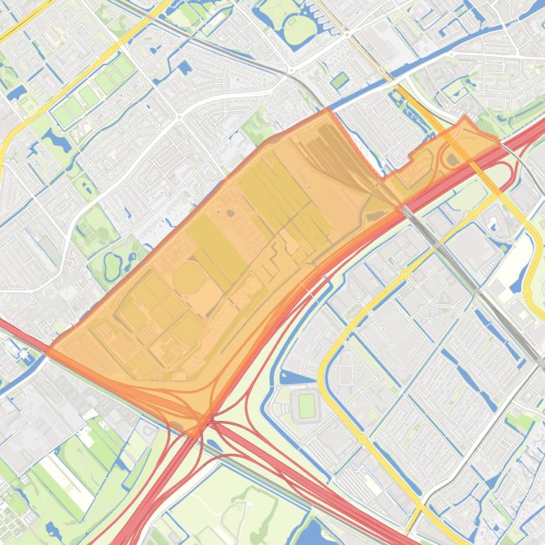 Kaart van de buurt Vlietzoom-Oost.