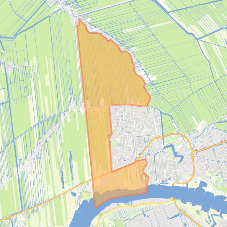 Kaart van de buurt Vlist Bovenberg en Lekdijk.