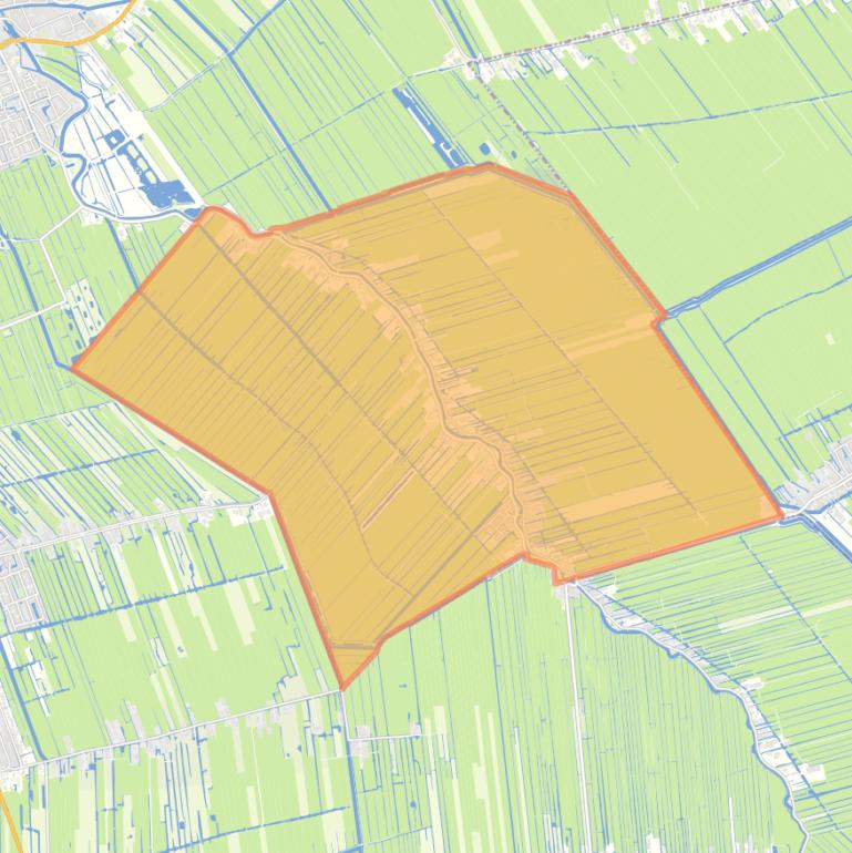 Kaart van de buurt Vlist.