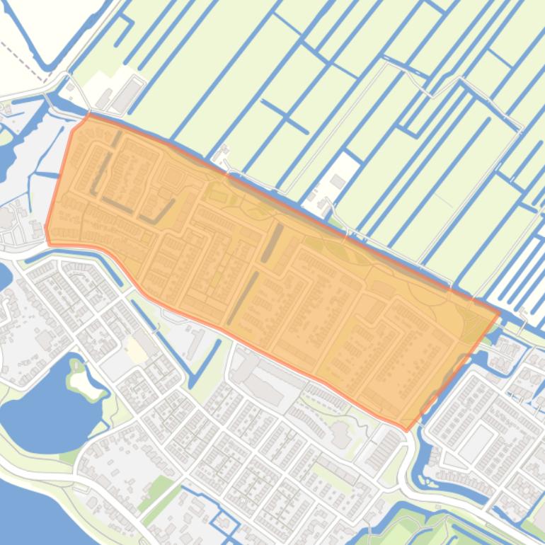 Kaart van de Vogelbuurt.