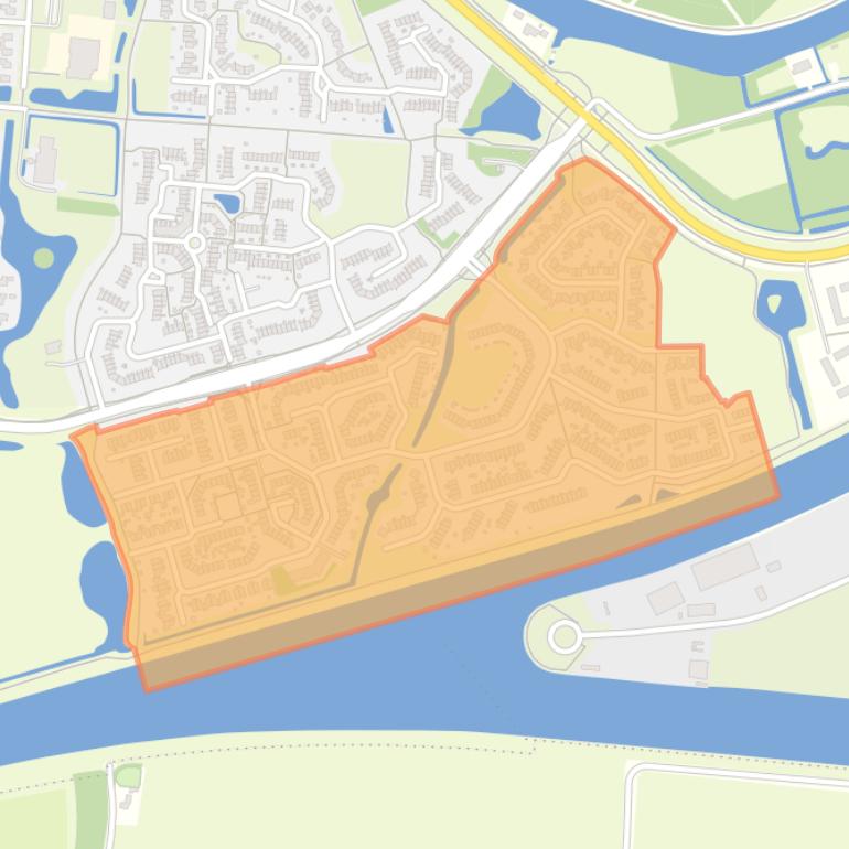 Kaart van de Vogelbuurt.