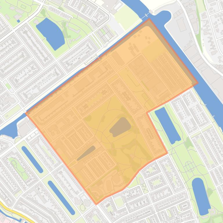 Kaart van de Vogelbuurt.