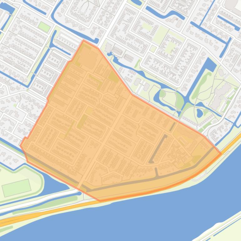 Kaart van de Vogelbuurt.