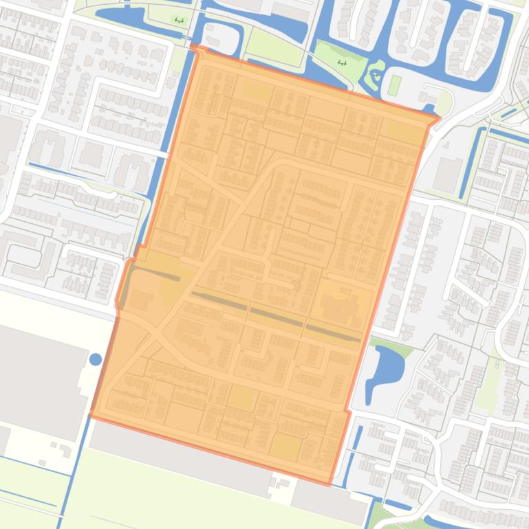 Kaart van de Vogelbuurt.