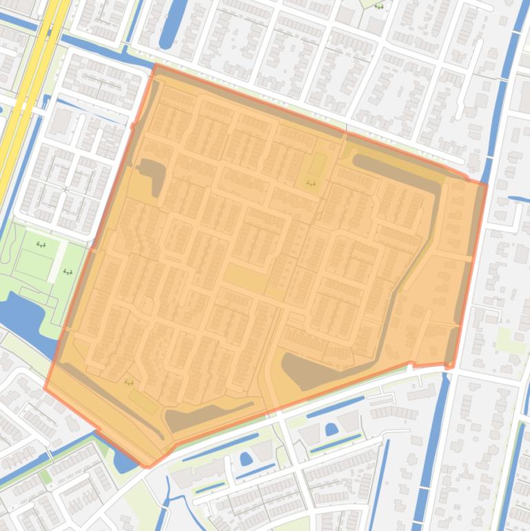 Kaart van de Vogelbuurt.