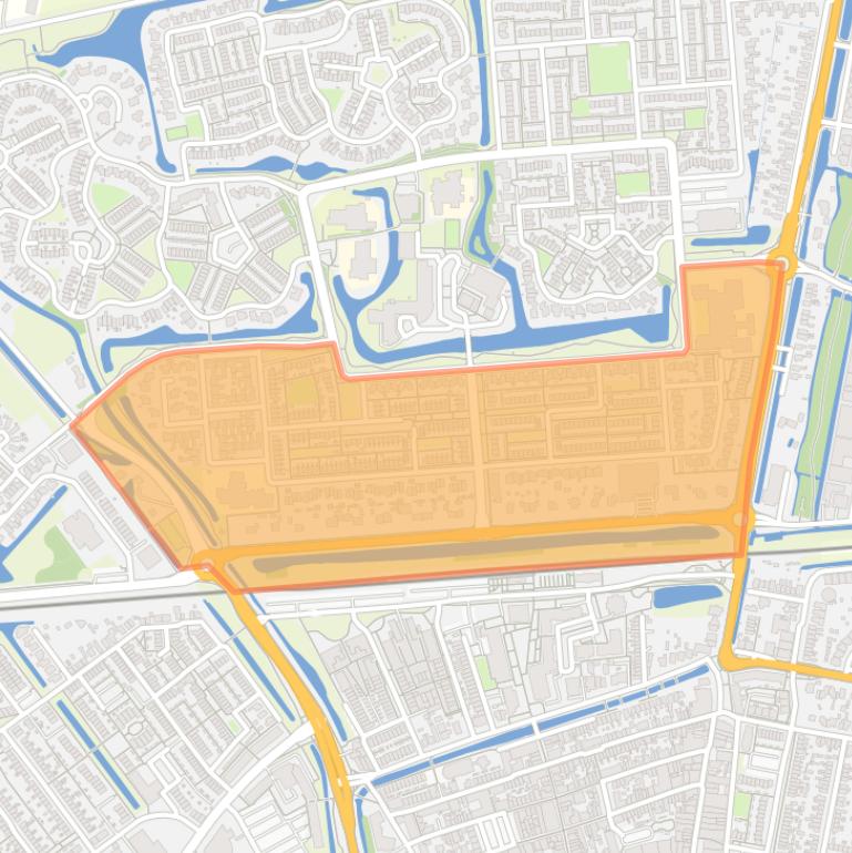 Kaart van de Vogelbuurt (Leerdam).