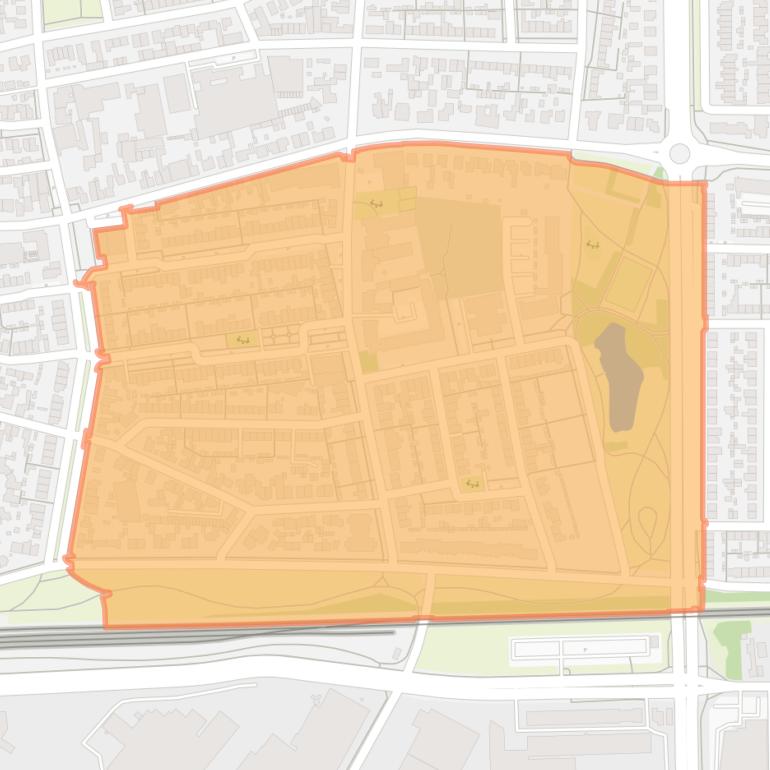 Kaart van de Vogelbuurt.