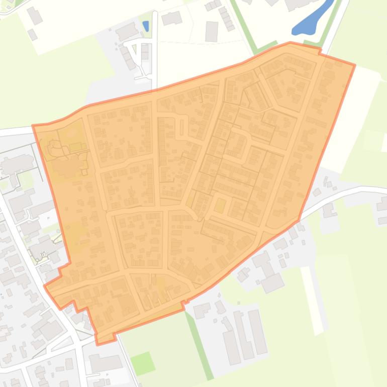 Kaart van de Vogelbuurt.