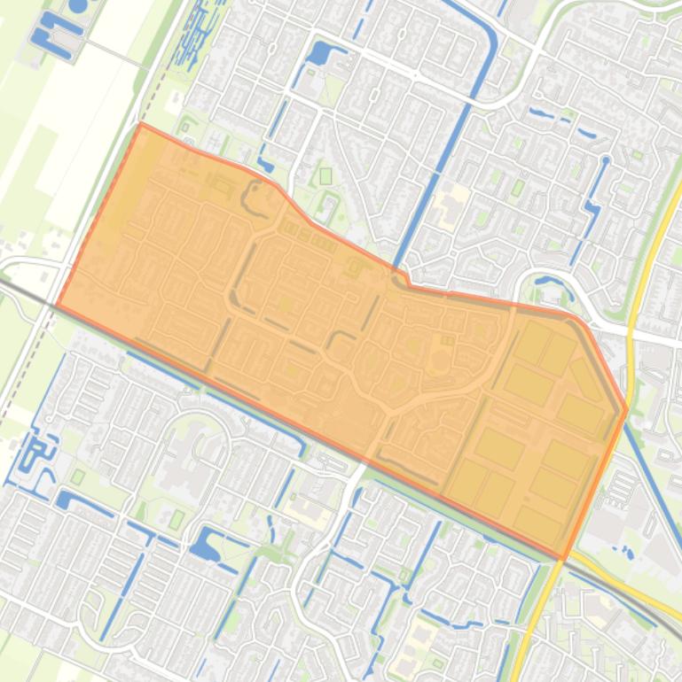 Kaart van de Vogelbuurt.