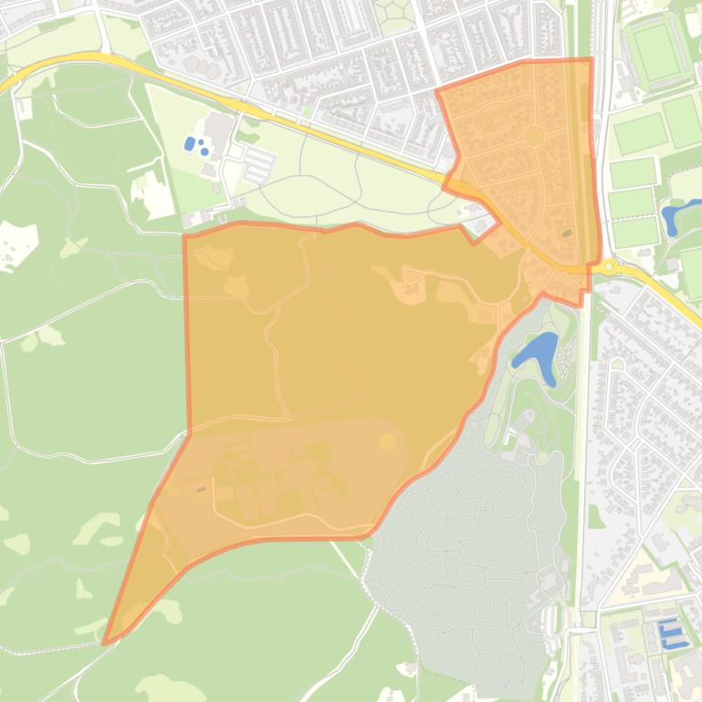 Kaart van de Vogelbuurt.