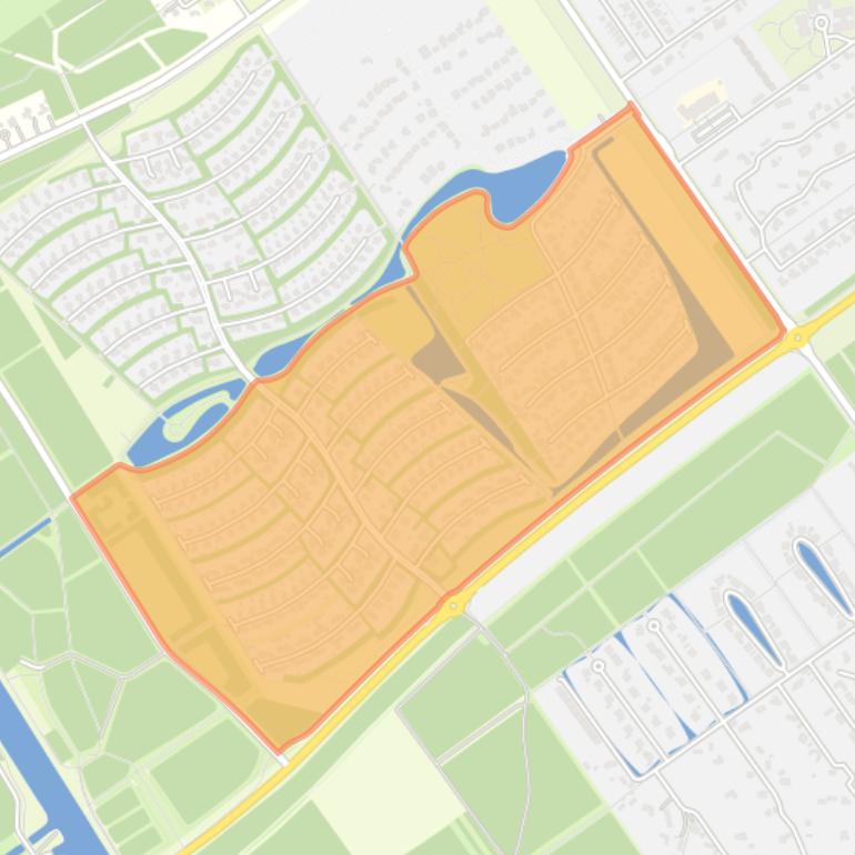 Kaart van de buurt Vogelhorst Zuid.