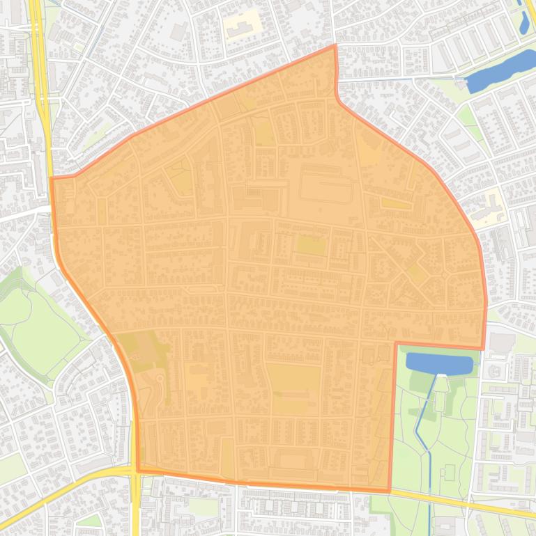 Kaart van de buurt Vogelkwartier.