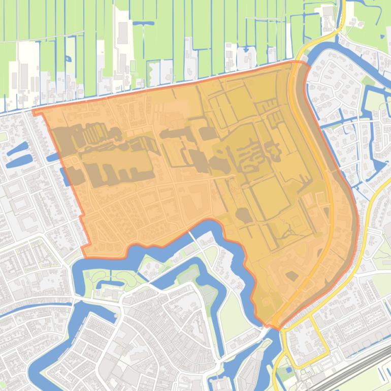 Kaart van de buurt Vogelkwartier.