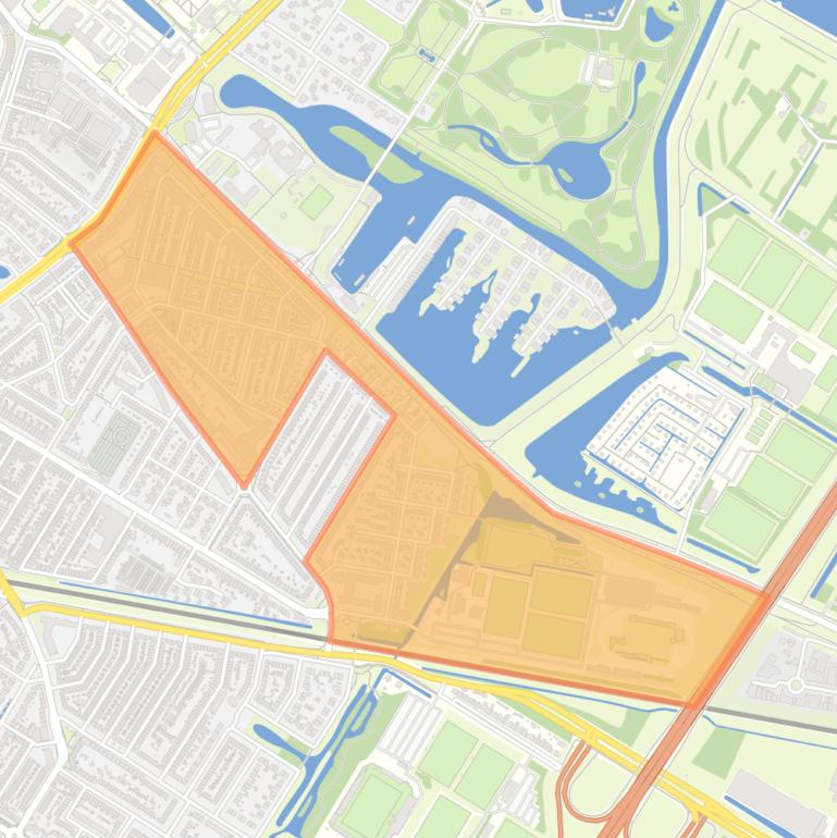 Kaart van de buurt Vogelplein-Aalscholverstraat en omgeving.