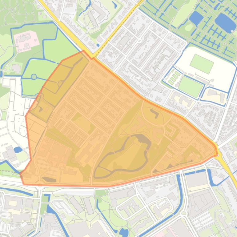 Kaart van de buurt Vogelwijk.