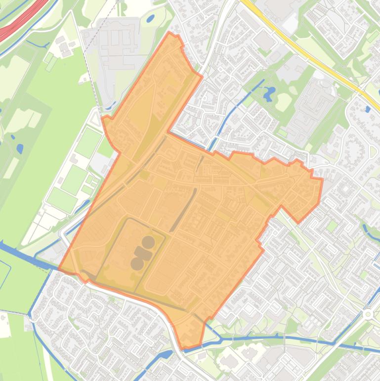 Kaart van de buurt Vogelwijk.