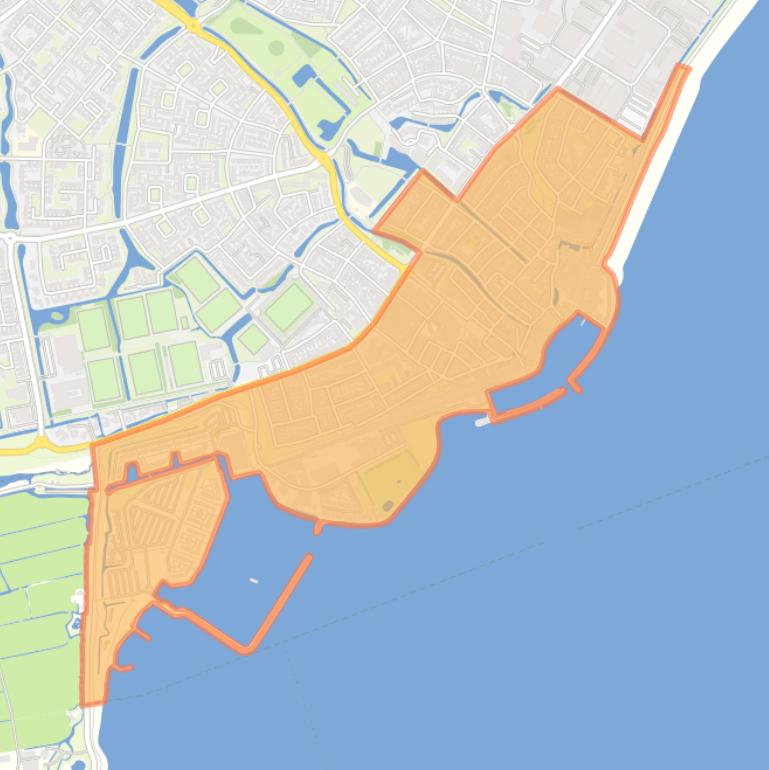 Kaart van de buurt Volendam-Oude kom.