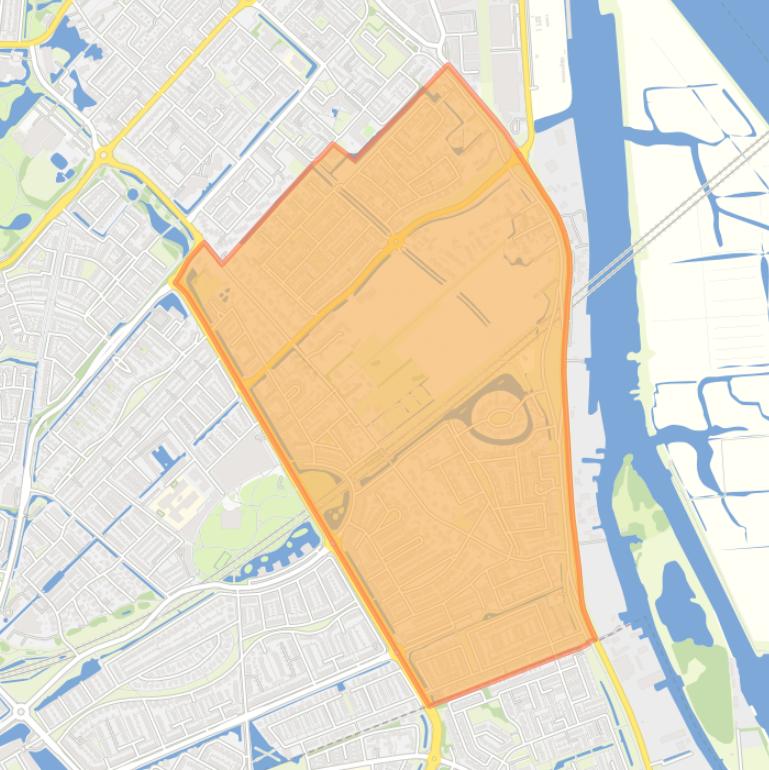 Kaart van de buurt Volgerlanden-Oost.