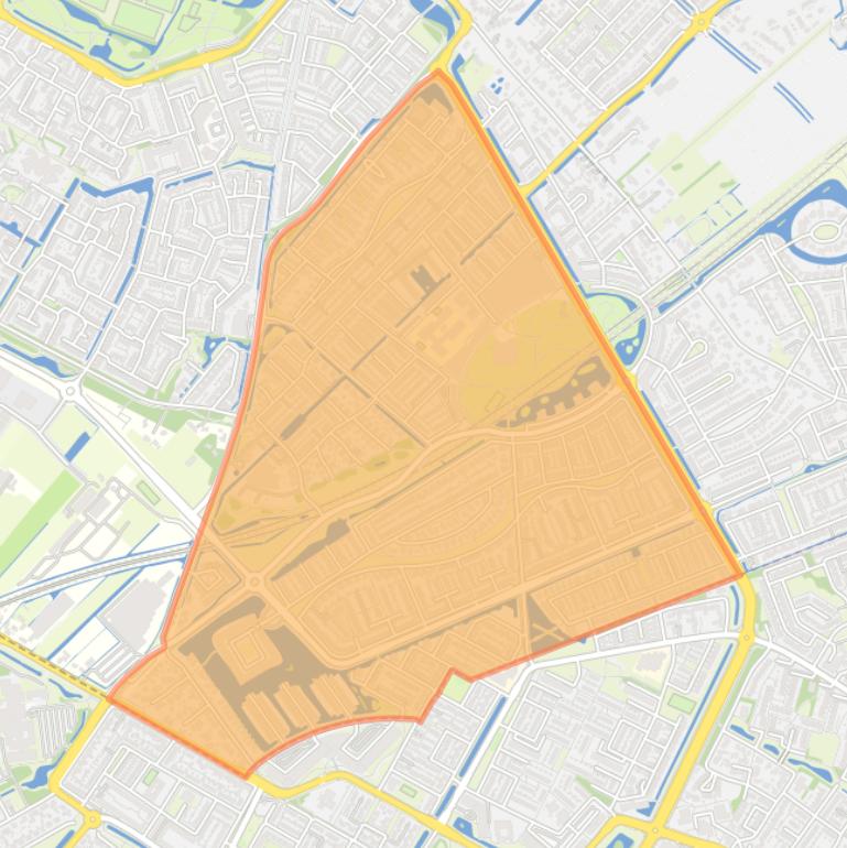 Kaart van de buurt Volgerlanden-West.