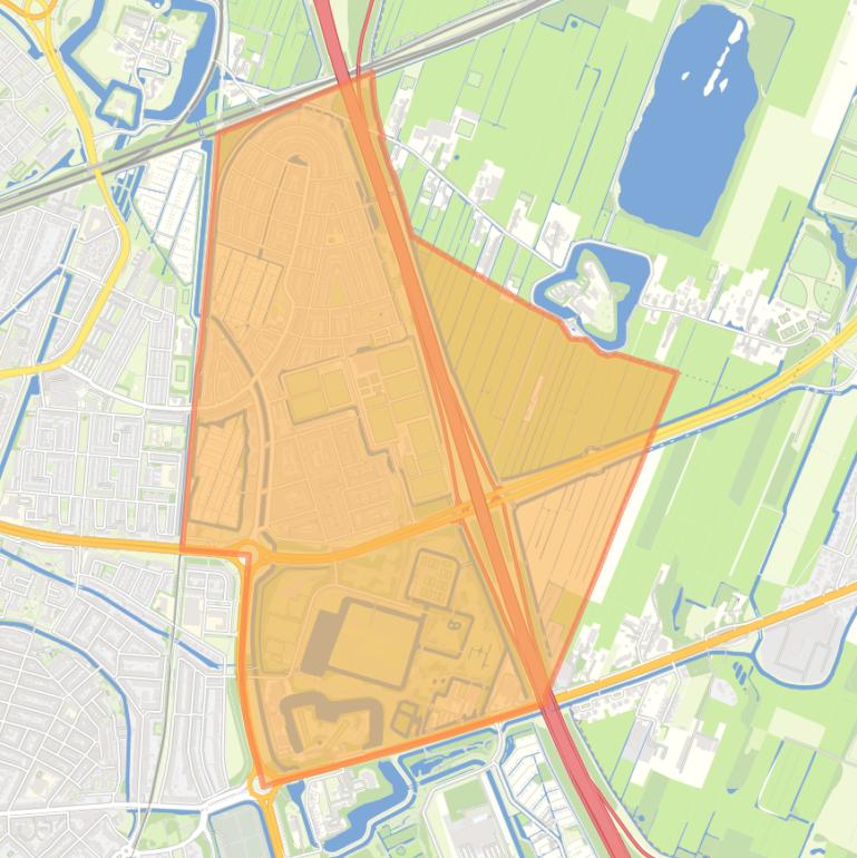 Kaart van de buurt Voordorp en Voorveldsepolder.