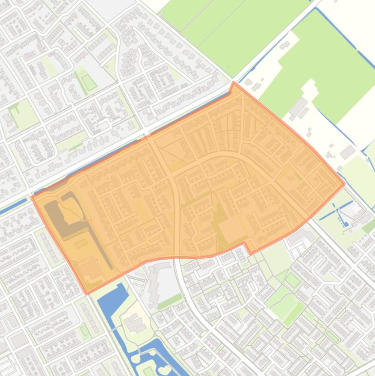 Kaart van de buurt Voorkoop Noord.