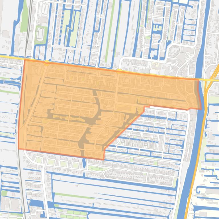 Kaart van de Voorofschebuurt.