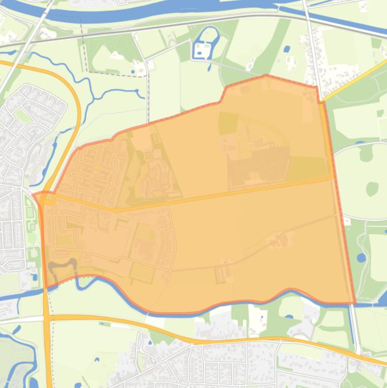 Kaart van de buurt Voorsteralleekwartier.