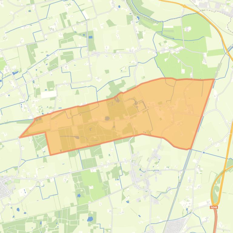 Kaart van de buurt Voorstonden.