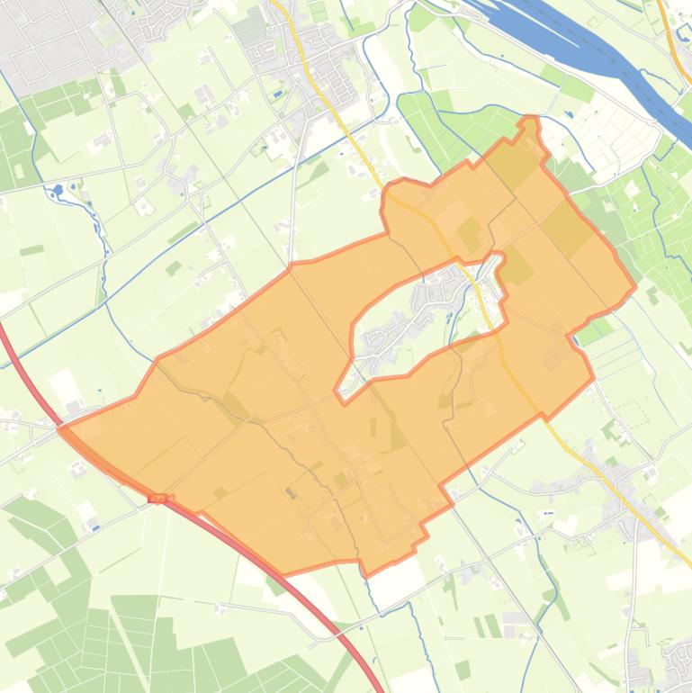 Kaart van de buurt Vortum-Mullem buitengebied.